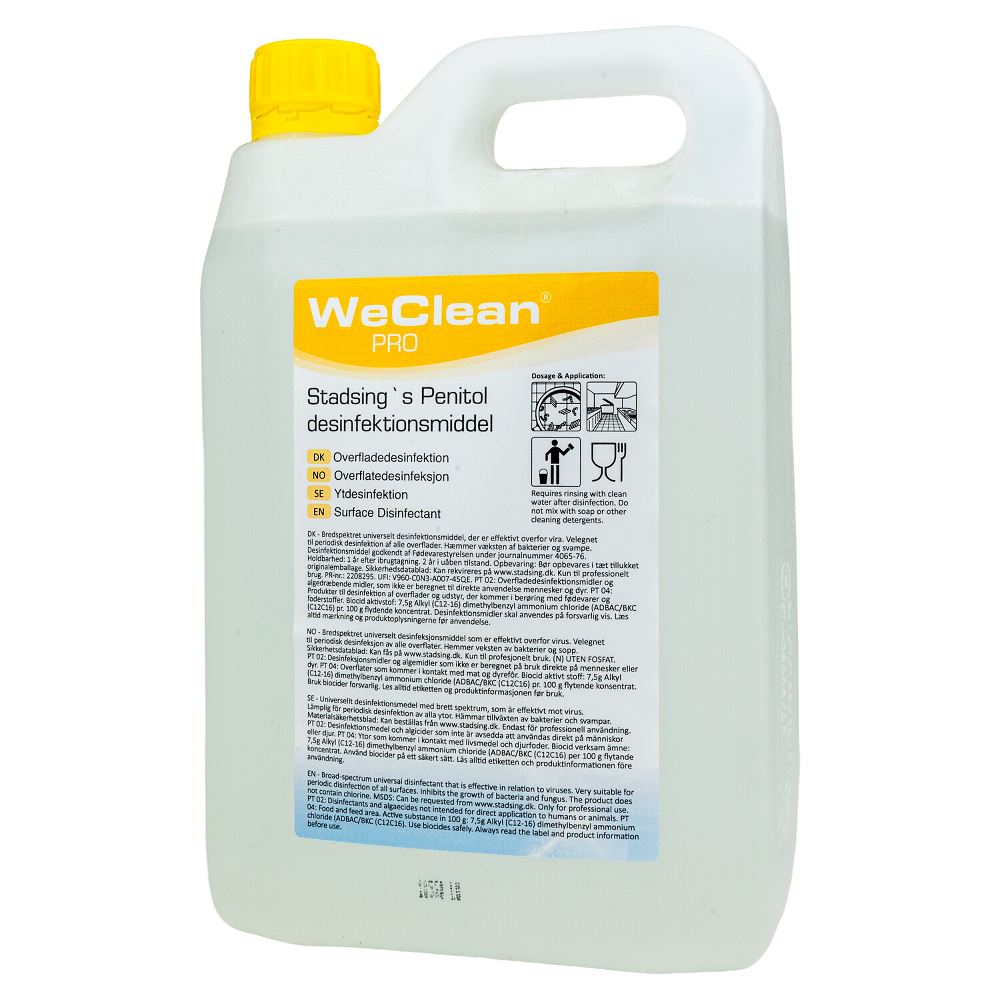 WeClean Pro yfirborðs sótthreinsir 2.5 L